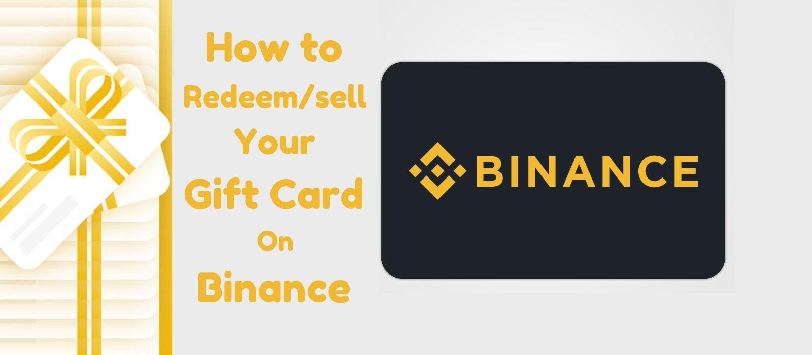 How to Sell Your Gift Card on Binance