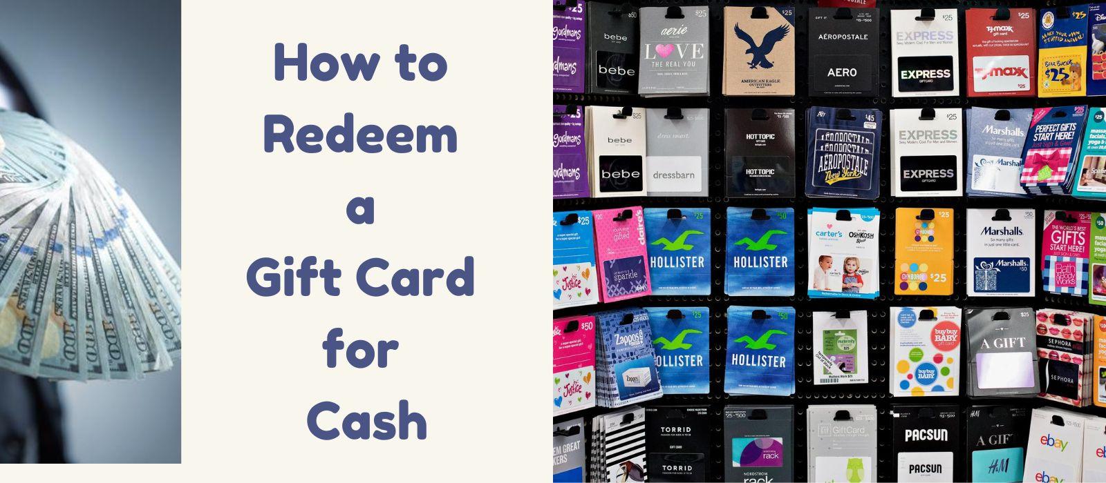 How to Redeem an  Gift Card