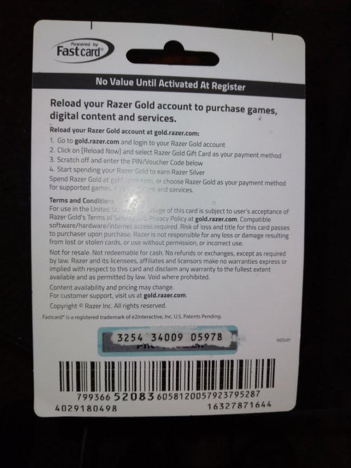 How Much Is Razer Gold Gift Card $100 To Naira?