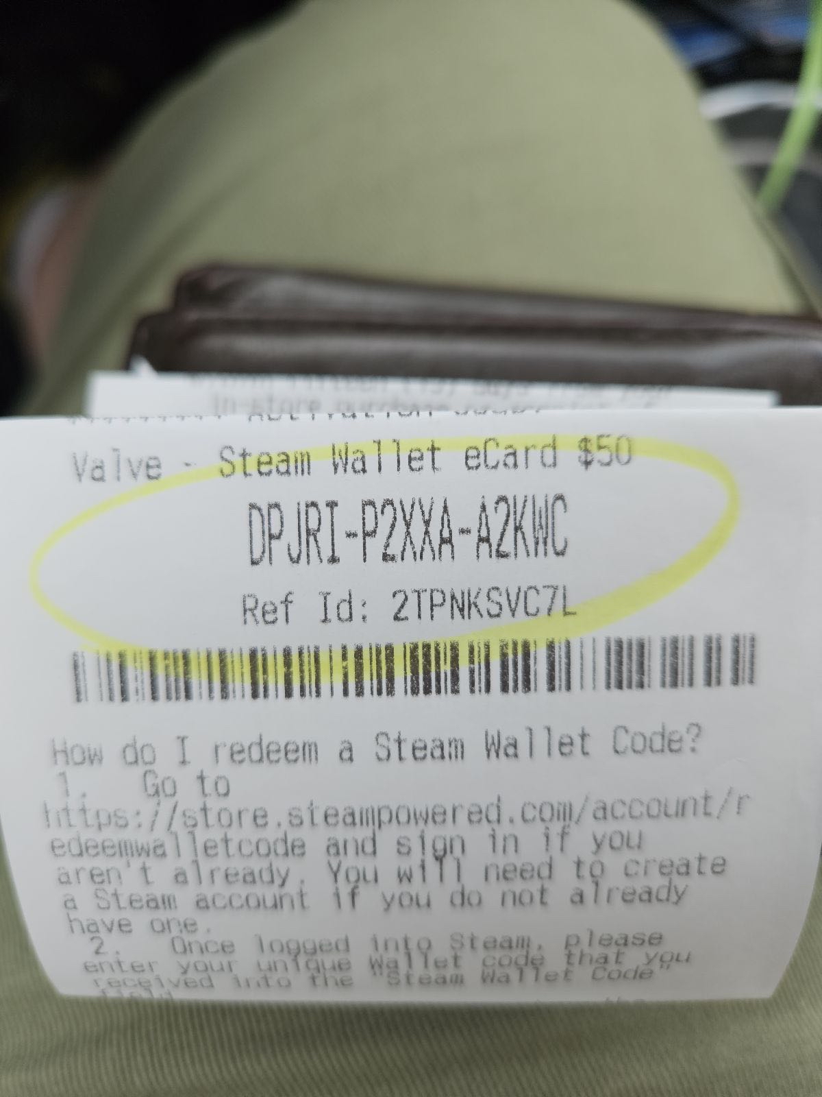 Steam Cards: Pictures and Identification